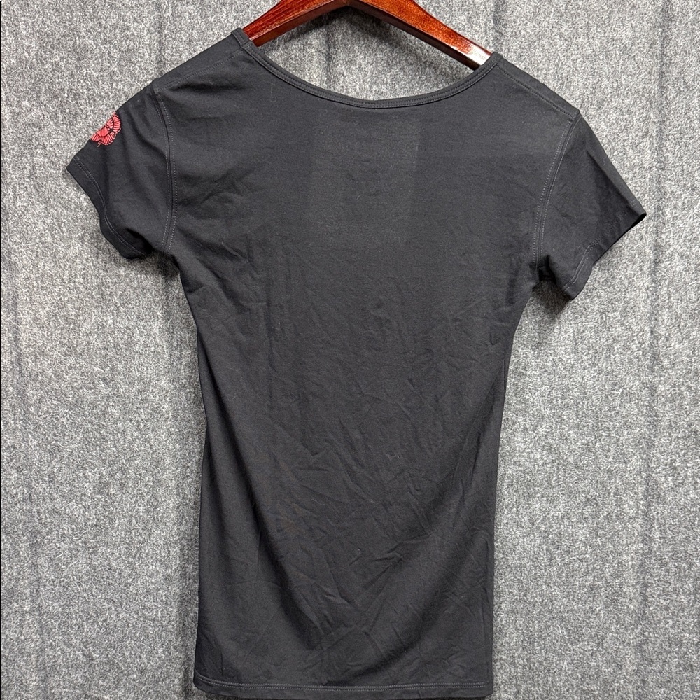 Freda Floral Graphic Black Tee - Picture 3 of 12